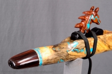Buckeye Burl Native American Flute, Minor, Mid G-4, #K43K (1)